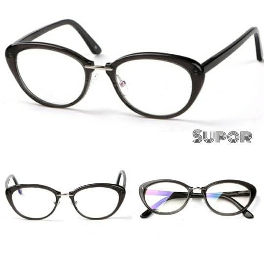 Kacamata Korea Retro FF17 Brown Full Frame Kaca mata wanita Minus Plus