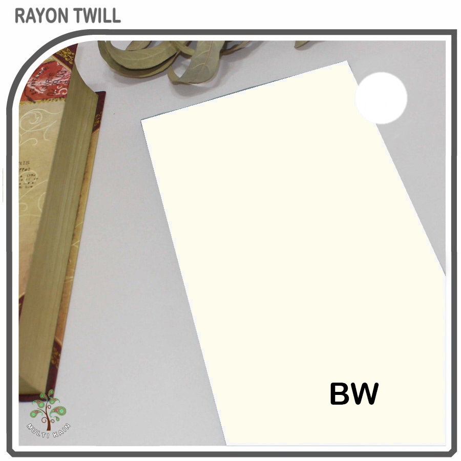 Multi kain rayon twill viscose sakura polos premium quality soft lembut tebal harga eceran-265 BW