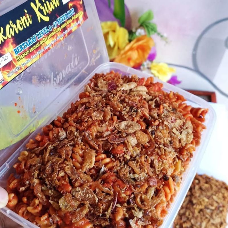 

Makaroni kriwil kerang 450 GRAM FULL SAMBEL ULEG