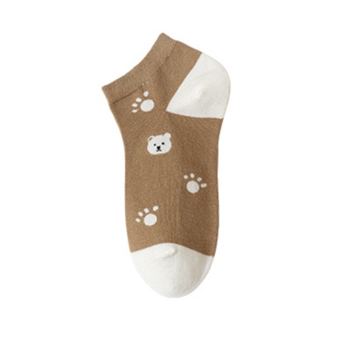 MURMURE.ID | KAOS KAKI WANITA MOTIF KARAKTER CUTE KAOS KAKI PENDEK MOTIF SEMATA KAKI IMPORT MURAH-BEAR - PAW
