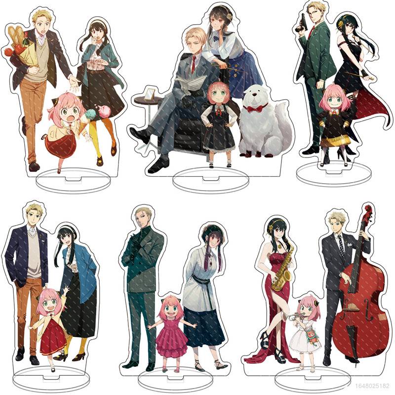 Stand Holder Boneka Action Figure Model Anime SPY FAMILY Wilight Yor Forger Anya Forger Bahan Akrilik Ukuran 15cm