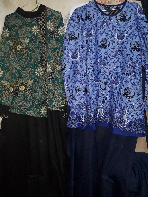 Gamis Batik Tosca By Kafiya Hijab ( Gamis Murah Tapi Elegant )