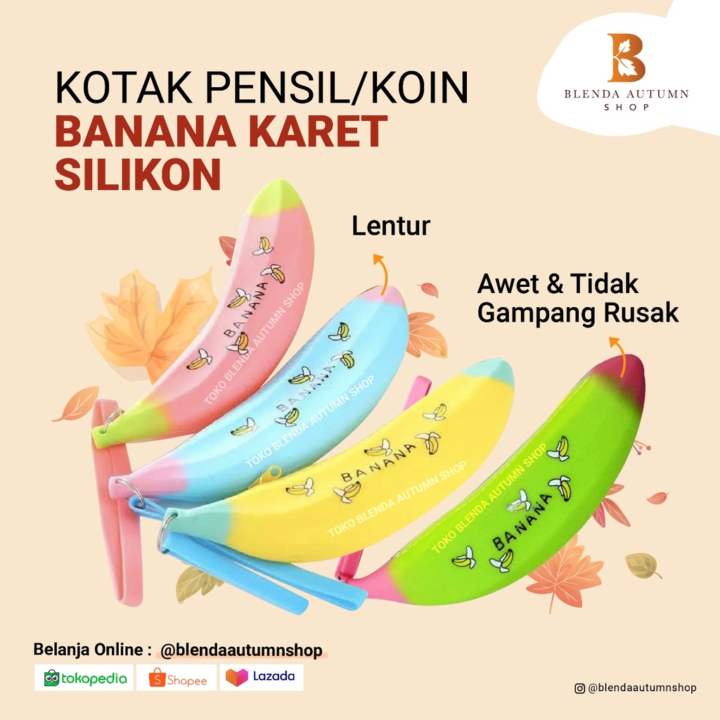 

KOTAK PENSIL PISANG BANANA SILIKON