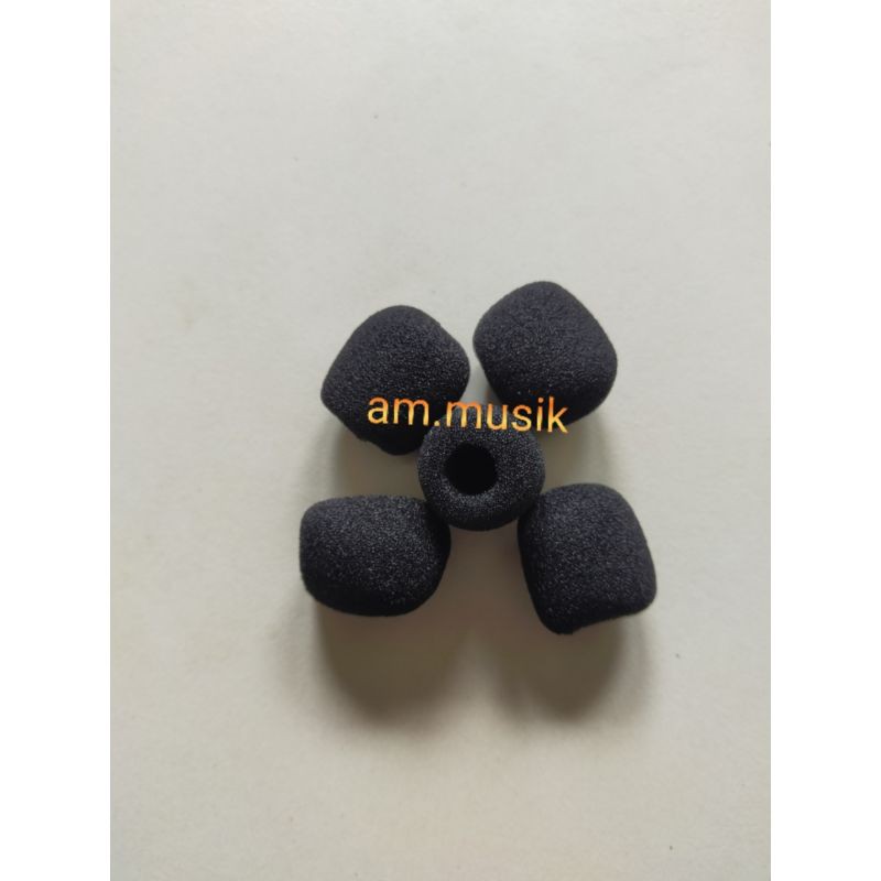 BUSA SPON MIC CLIP ON TEBAL UKURAN KECIL SPON MIC CLIPON DAN HEADSET