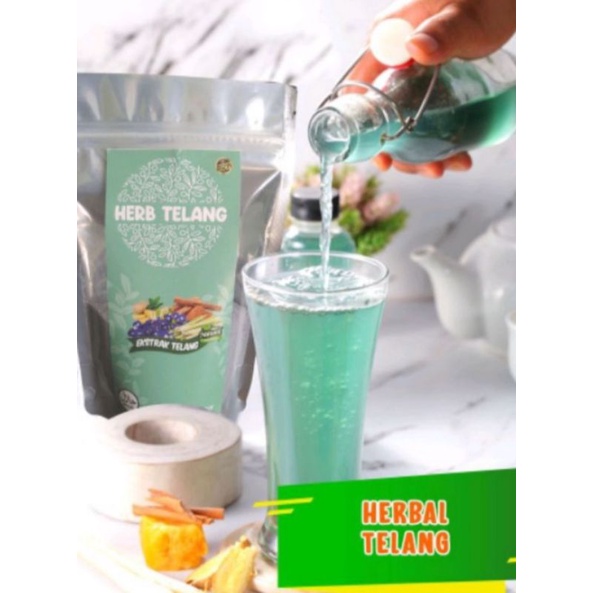 

serbuk instan ekstrak bunga Telang/minuman herbal segar dan sehat