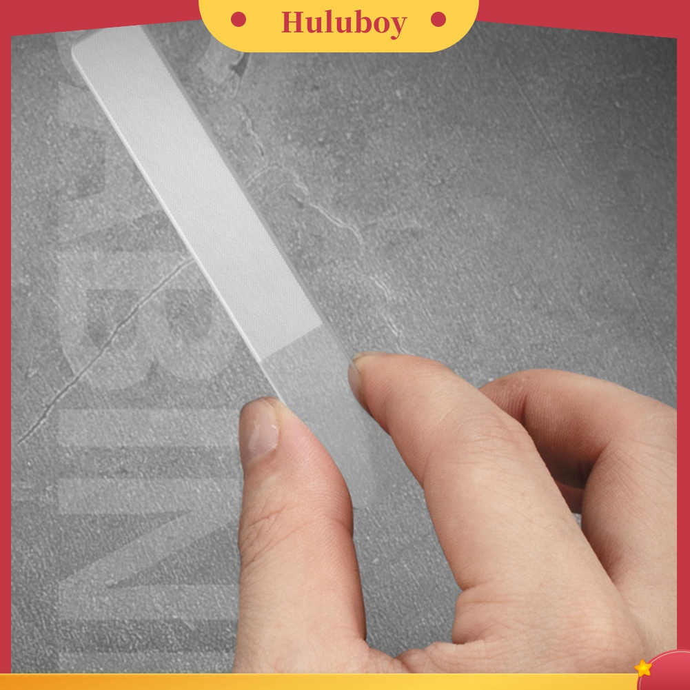 Huluboy Huluboy♡ 3pcs Kikir Kuku Bahan Kaca Untuk Manicure