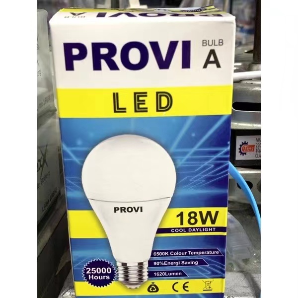 BOHLAM BOLA LAMPU LED PROVI 18W 18WATT GARANSI 1 TAHUN LAMPU LED BULB