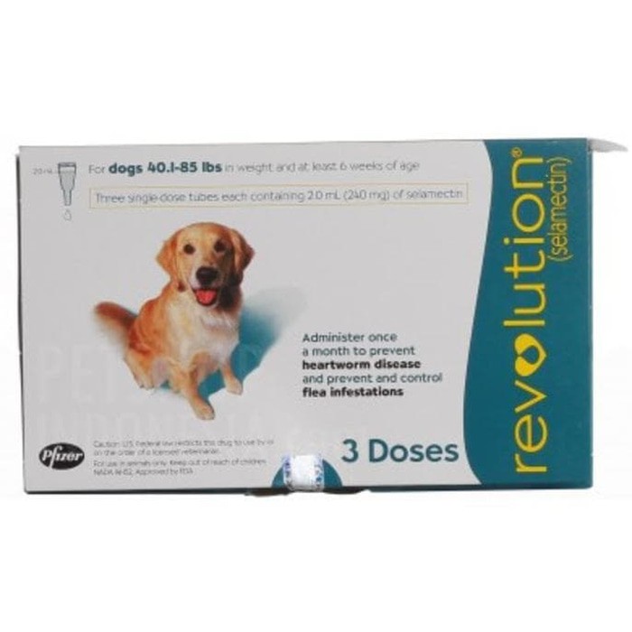 Revolution Dog 1 tube Anjing Berat 18-40 kg Obat Tetes Kutu Anjing Large 2ml
