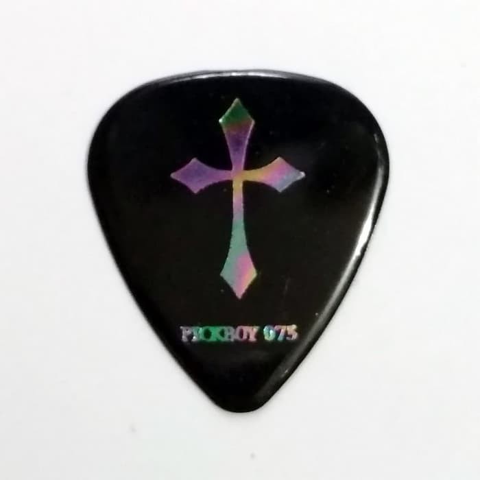 Pickboy Heavy Metal Christian Cross Celltex 0.75mm Pick Gitar