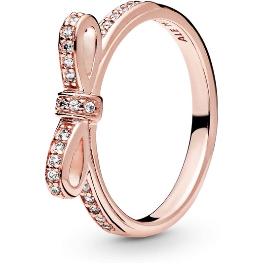 PANDORA Rose Gold 14K Bow Ring | Cincin Pandora Rose Gold Original with Box