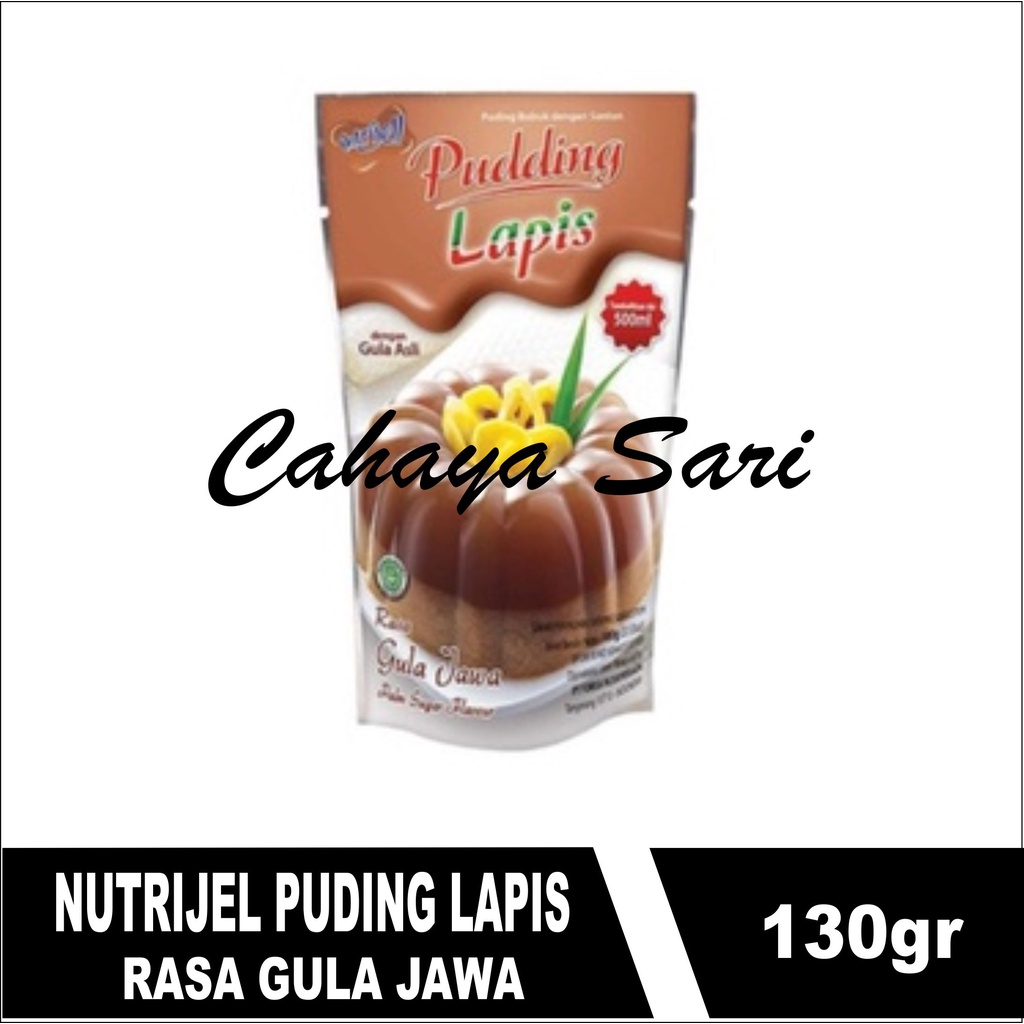 

nutrijel PUDING lapis rasa GULAJAWA palm sugar flavour 100gr (3.53oz)