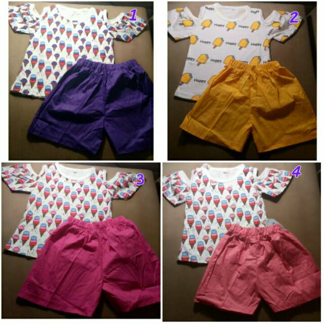 setelan sabrina anak /set baju anak perempuan / baju sabrina anak perempuan
