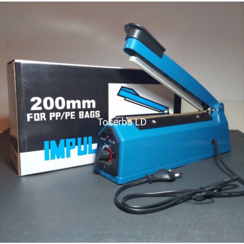 Impulse Sealer /Alat Mesin Pres/Perekat/Lem Plastik 200mm 20cm