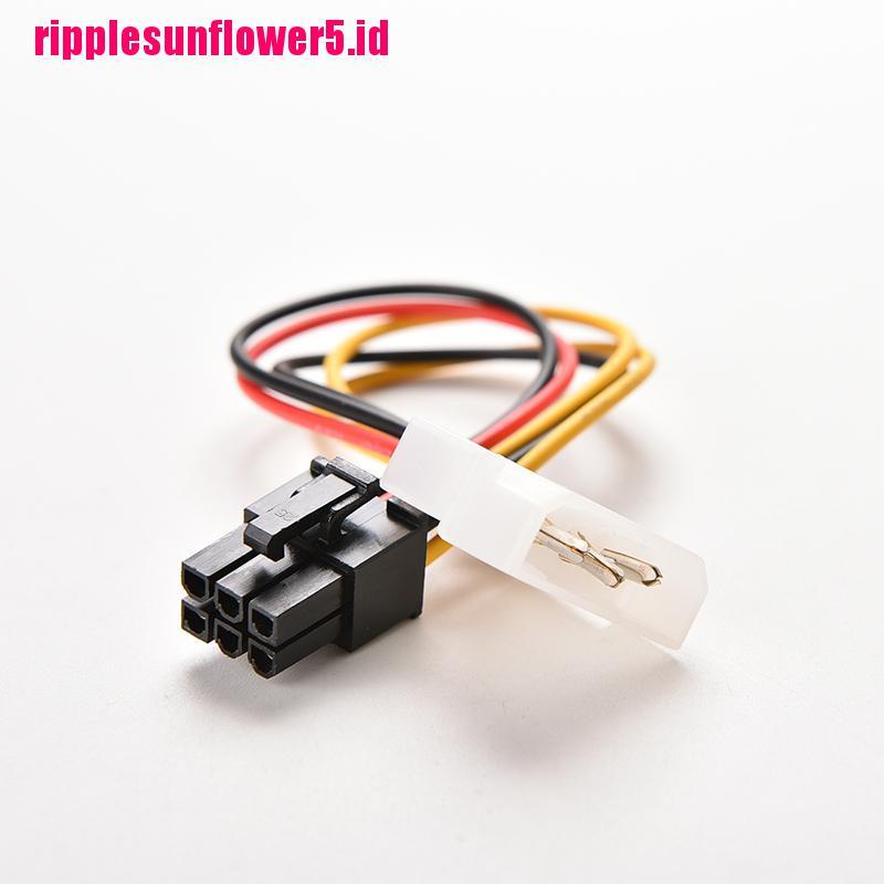 Pci-e Kartu Grafis 4 Pin Ke 6Pin Power Adapter