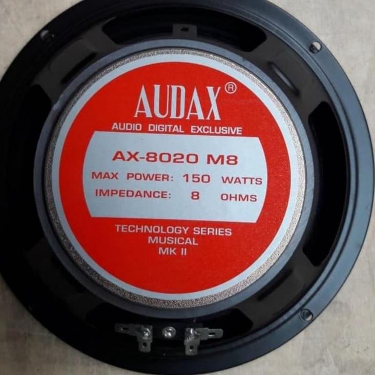 Kualitas Terkini AUDAX Speaker 8 Inch Daya 150 Watt AX 8020 Full Range ASLI