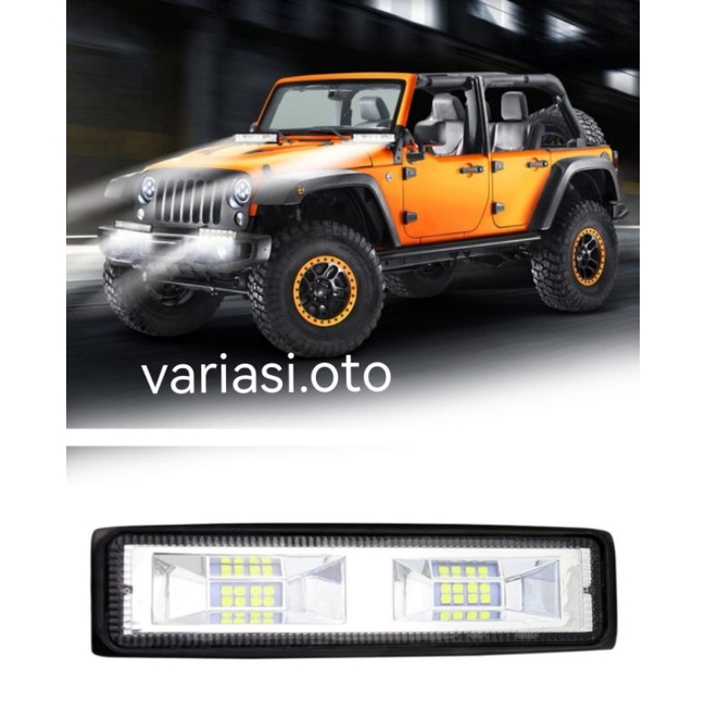 LAMPU TEMBAK SOROT LED BAR CREE CWL WORKLIGHT COB 48W DAN 16 MATA 36W 12VOLT LAMPU LED MOBIL&amp; MOTOR