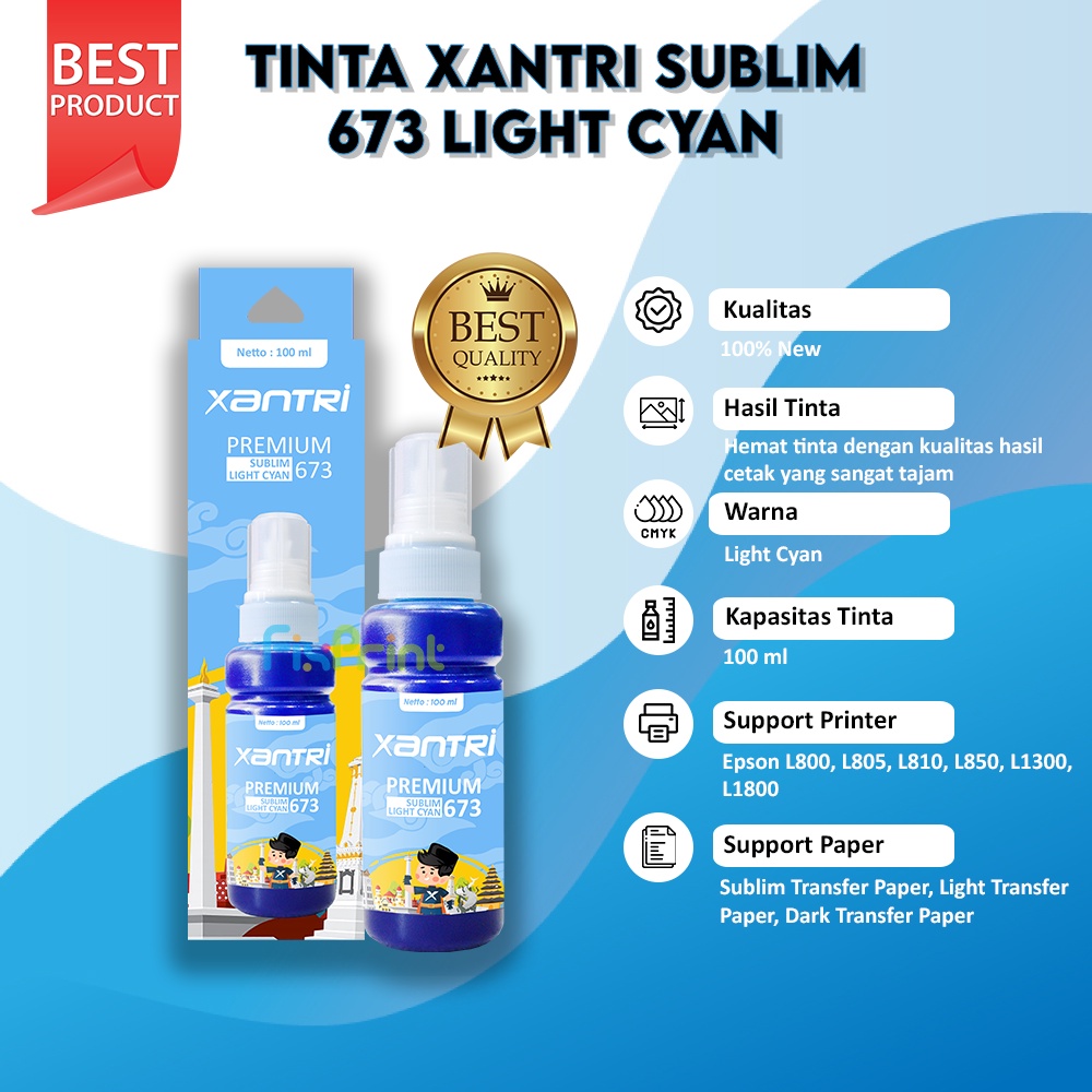 Tinta Sublim Epson Premium Best Quality Ink L110 L120 L121 L210 L220 L300 L310 L350 L355 L360 L365 L380 L385 L405 L485 L550 L555 L565