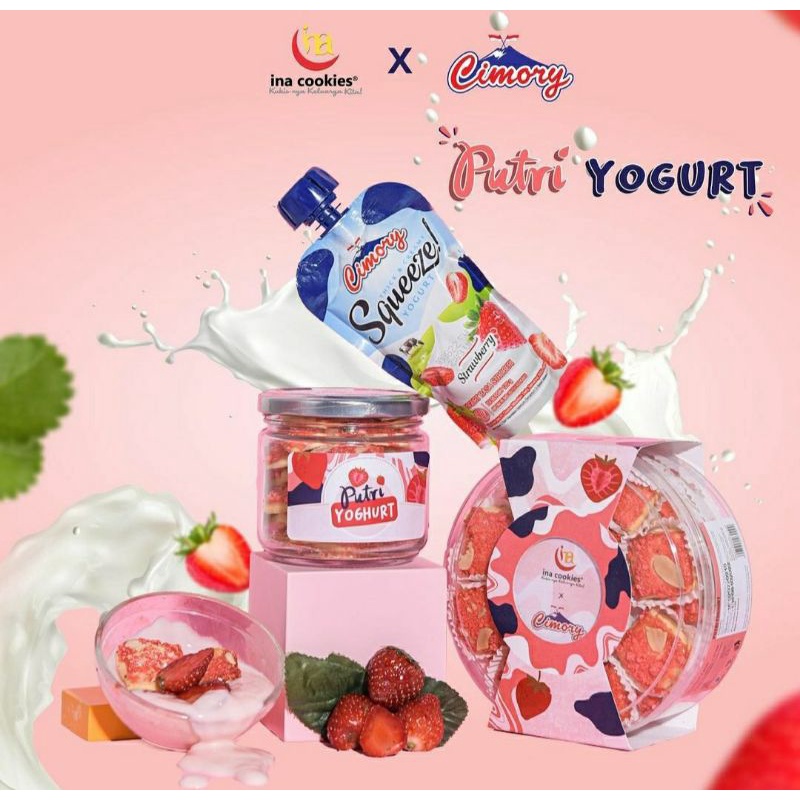 

Inacookies Putri Yoghurt x Cimory Kue Kering Lebaran Favorite Best Seller