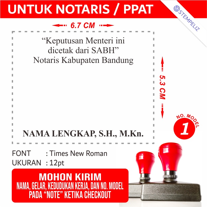 

Stempel SABH Notaris (Sistem Administrasi Badan Hukum)