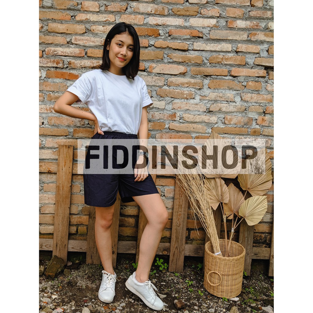 Celana Pendek Tiedye Wanita Hotpants Polos Tie Dye Nyaman Adem Santai Shibori Indigo Blue Pants