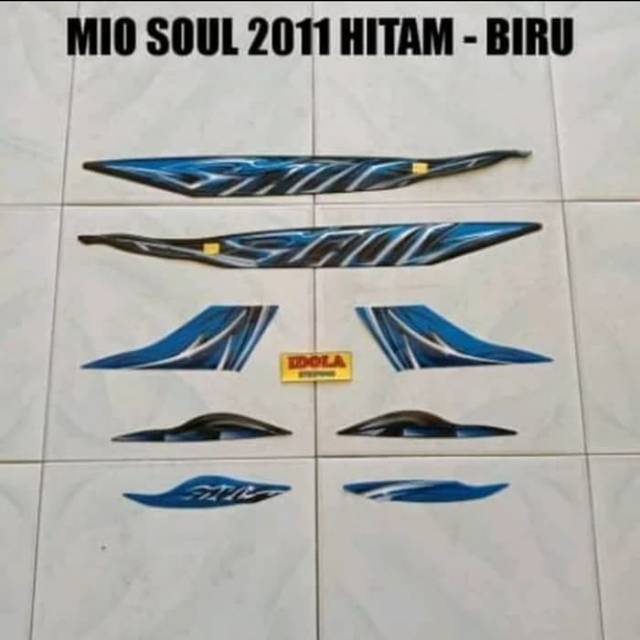 Striping mio soul 2011 Hitam-putih