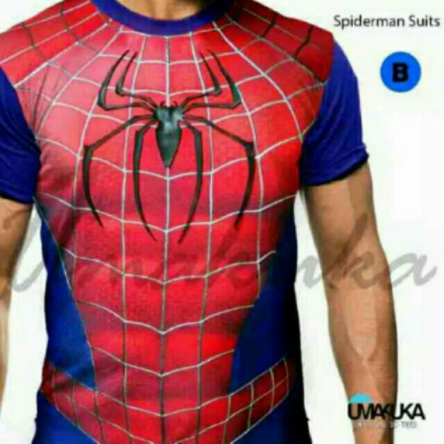 Kaos full print 3D Spiderman Suits