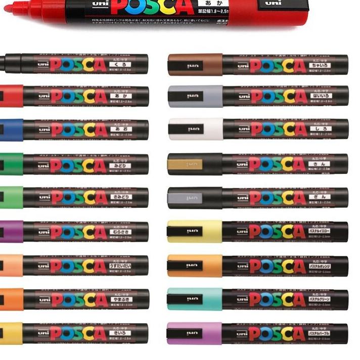 

Best - Uni POSCA PC-5M Marker Pen - Medium Tip Part 1 ..