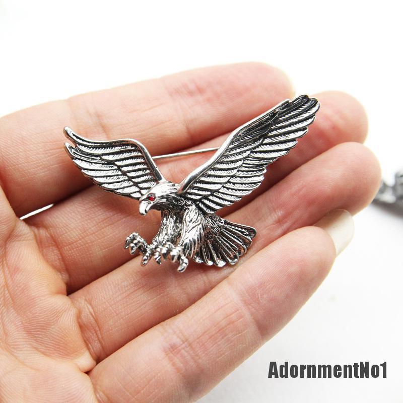 (Adornmentno1) Pin / Bros Burung Elang Model Vintage Untuk Pria