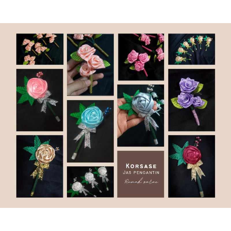 Bros Panitia Korsase Jas Pengantin Pria Setangkai