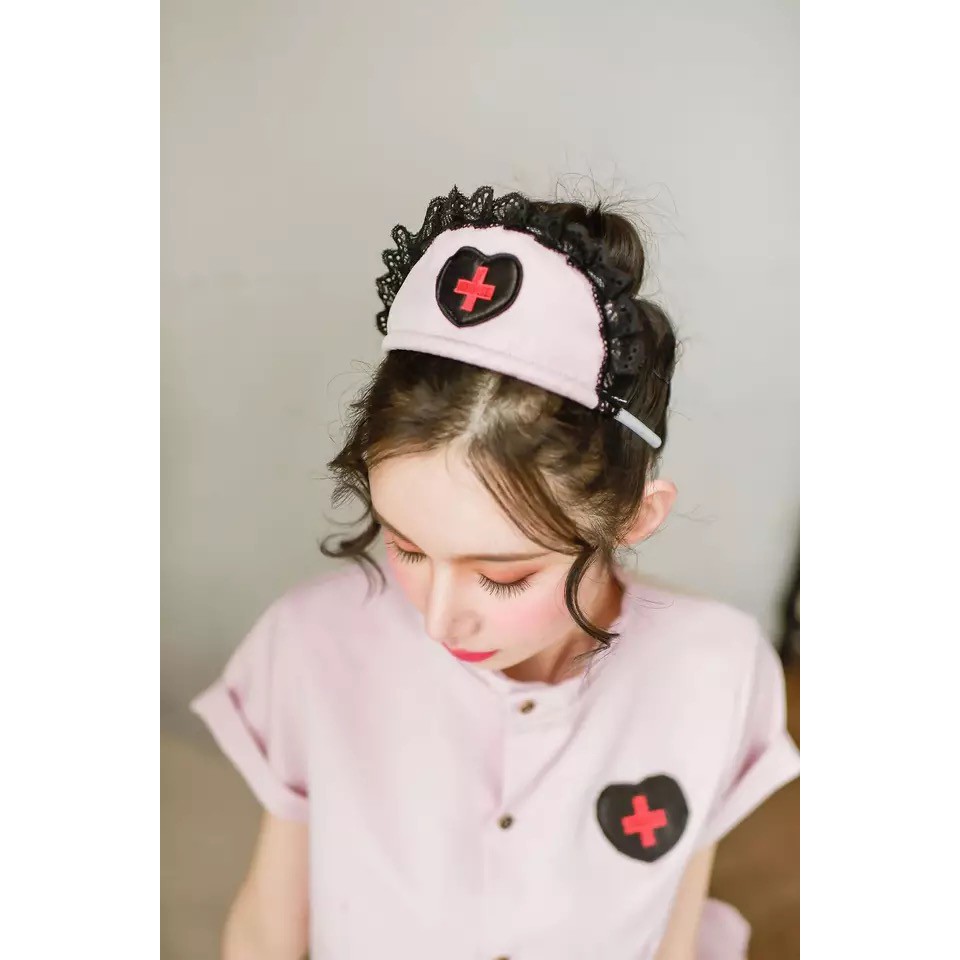 Lingerie Wanita Set Seragam Perawat Rok Pendek Sexy Cosplay A296