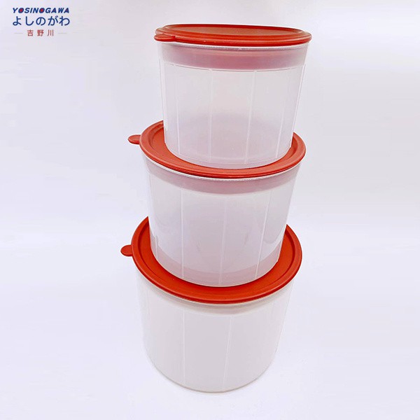 TOPLES PLASTIK - TOPLES SET 3 in 1 / FOOD CONTAINER TEMPAT ATAU WADAH PENYIMPANAN MAKANAN-YOSINOGAWA