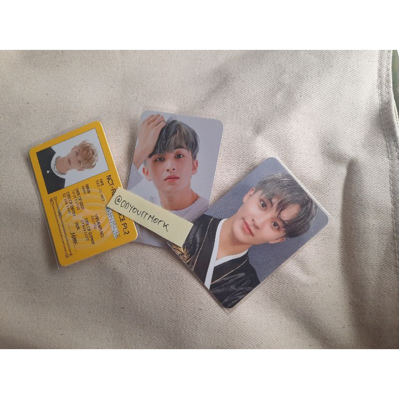 Official photocard NCT ID card mark, ID card haechan, mark acekit 20, yb haechan, mark chillin, haec