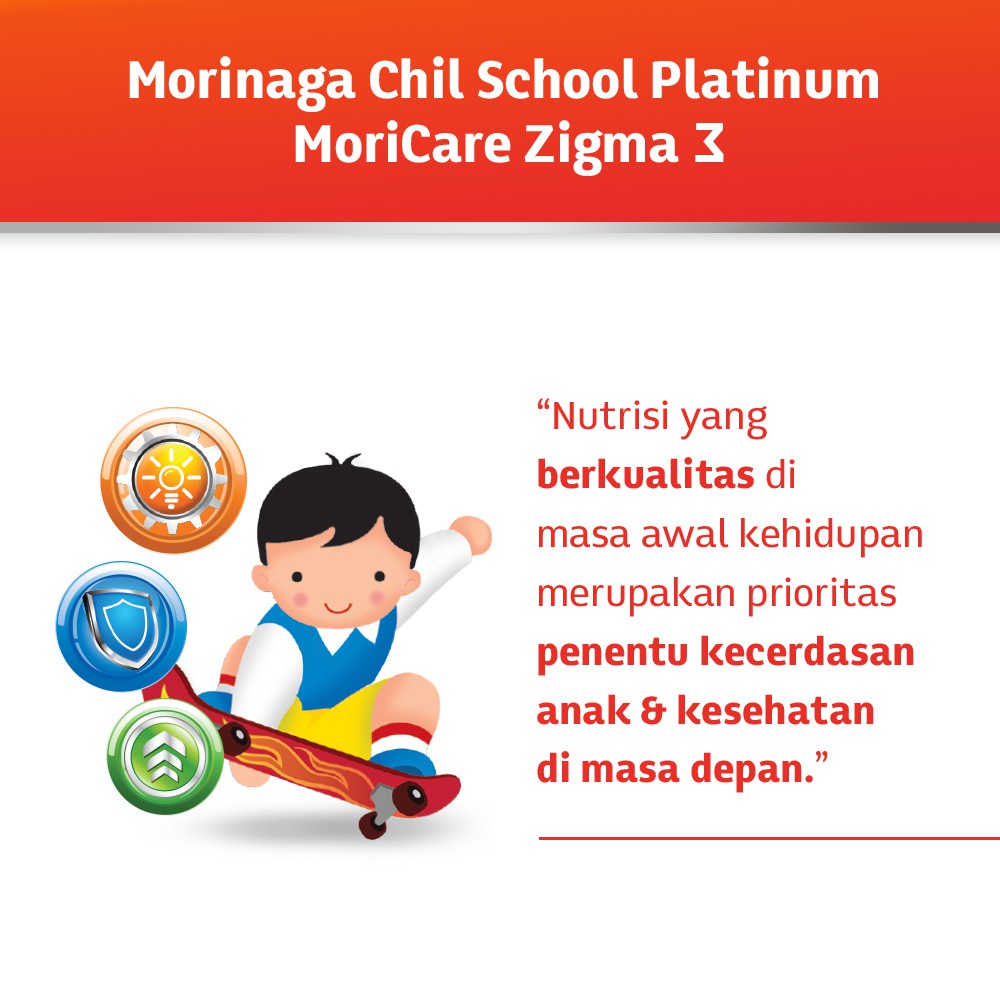 CHILSCHOOL PLATINUM MORICARE TAHAP 4 (USIA 3-12 TAHUN) / 800GR