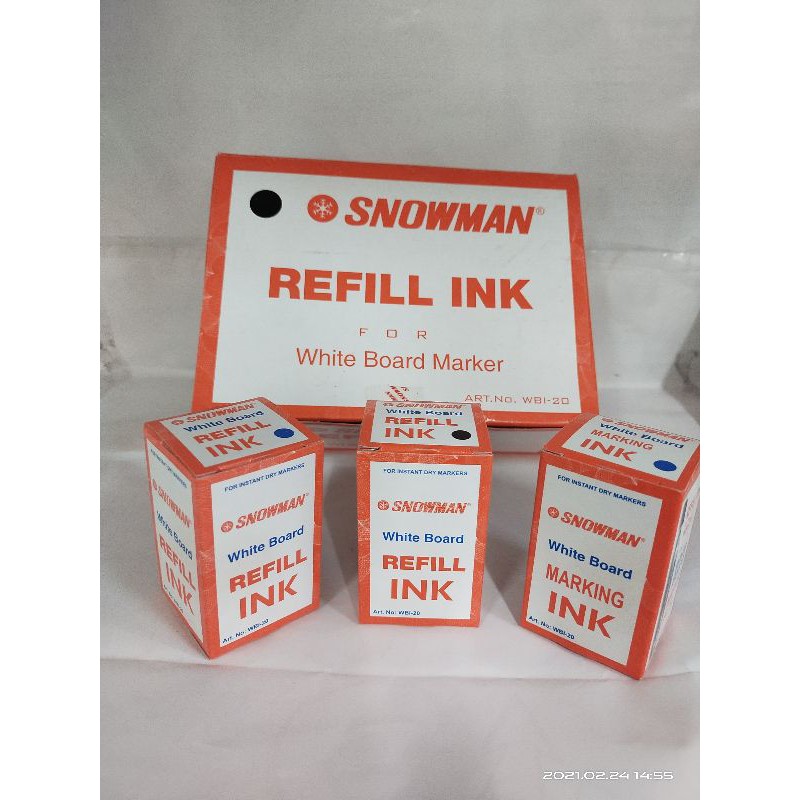 

Tinta Spidol Snowman Whiteboard/Refill Tinta whiteboard