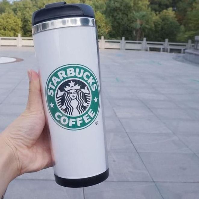 ☏ Tumbler Starbucks 450ml my botol stainless ➽