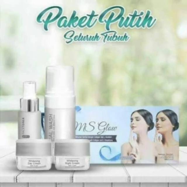 Ms Glow,  Paket putih seluruh tubuh, Whitening Series + Beauty Drink