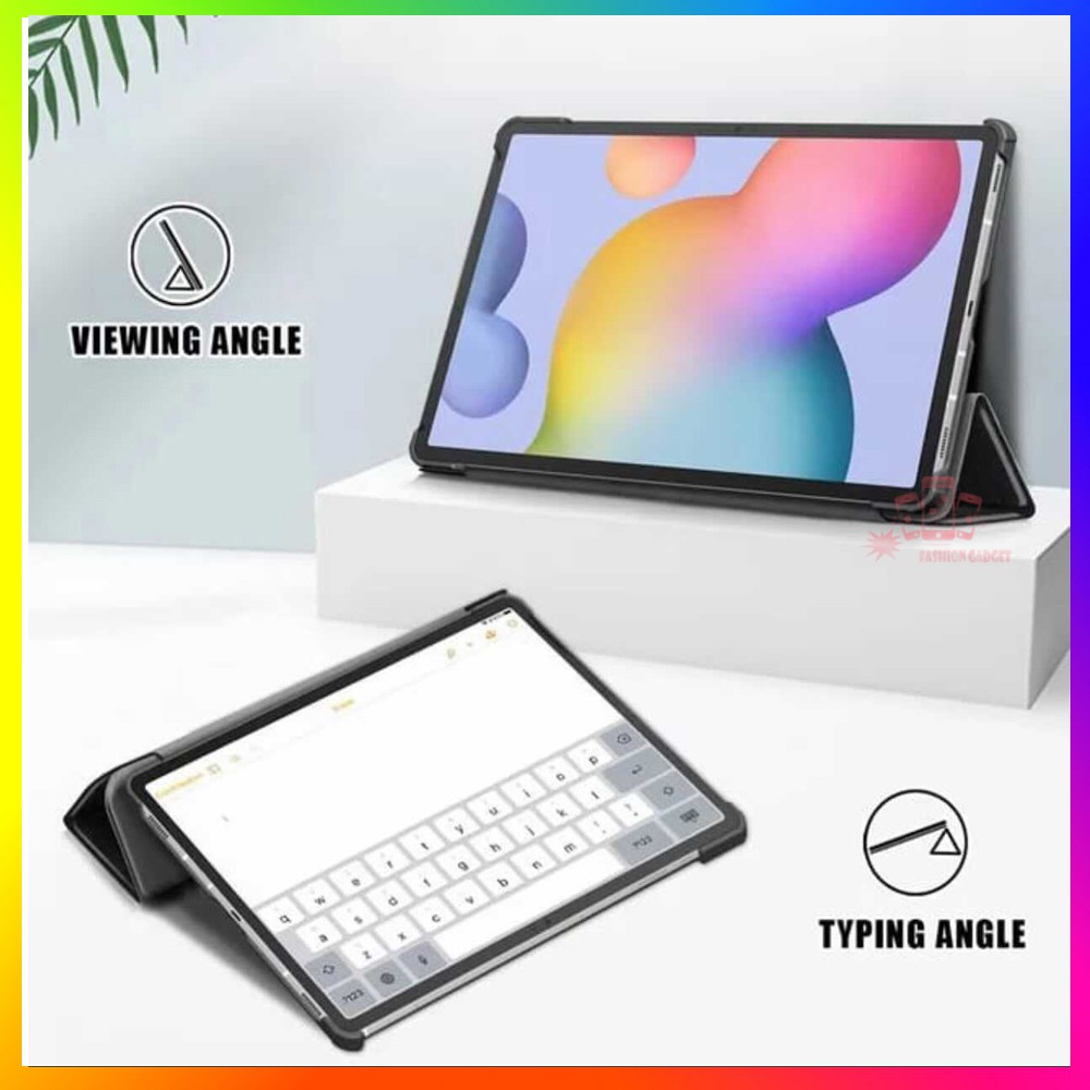 Leather Case Samsung Galaxy Tab S7 Black Case Samsung S7 FE 5G Samsung T870 Samsung T875 Flip Cover Samsung S7 Flipshell sarung Tab Casing Tab Samsung S7 Flipcover Tablet Samsung S7 Sarung Tab Samsung - Hitam