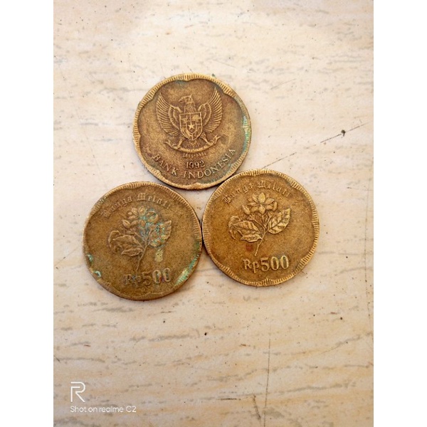 koin tahun 1992 500rupiah