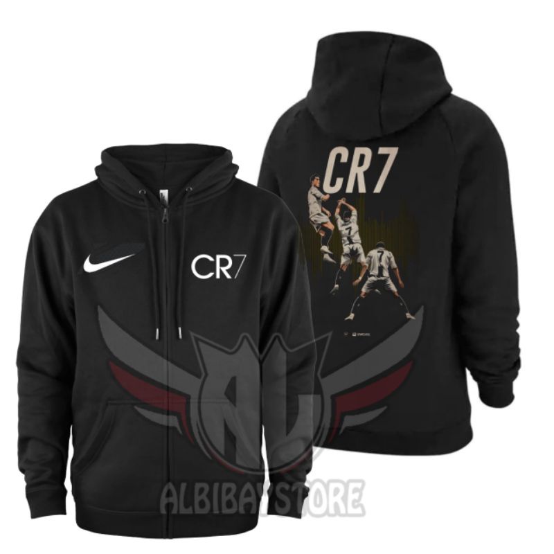 Jaket Cristiano Ronaldo Hoodie Zipper CR7 Dewasa