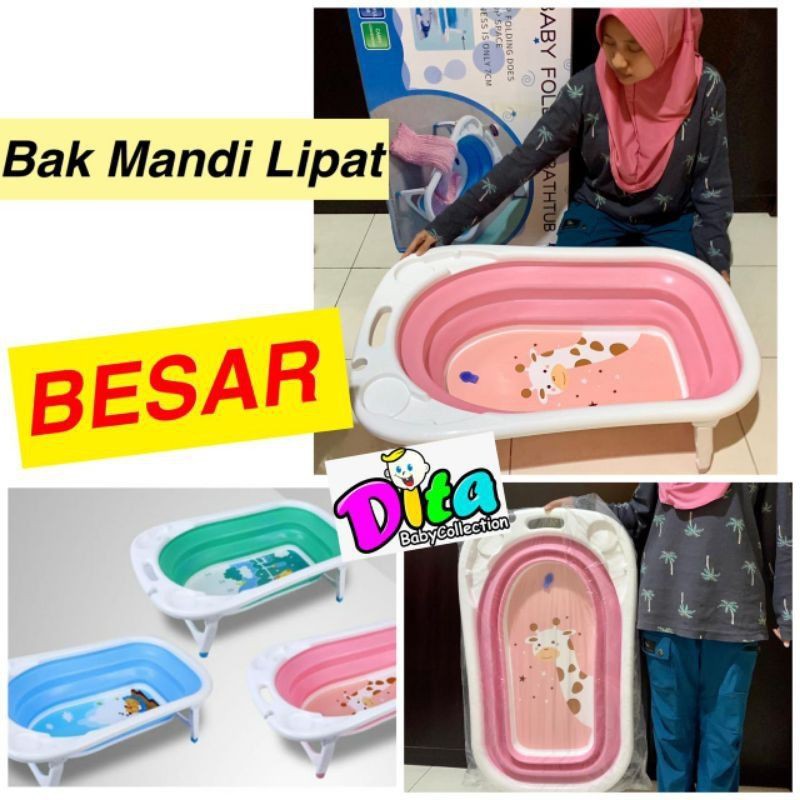 BABY TEMPAT MANDI BAYI ANAK, BAK MANDI LIPAT ANAK, JARING MANDI BAYI