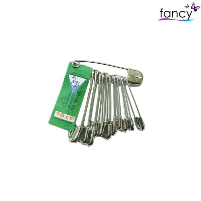 PENITI KECIL SWAN RENCENG SET ISI 12 PREMIUM STAINLESS SAFETY PINS