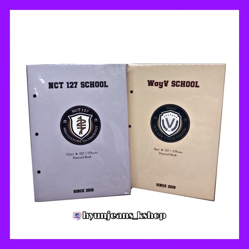 [READY STOCK] NCT 127 & WAYV - SCHOOL KIT : POSTCARD BOOK 2016 2019 Way V , NCT127