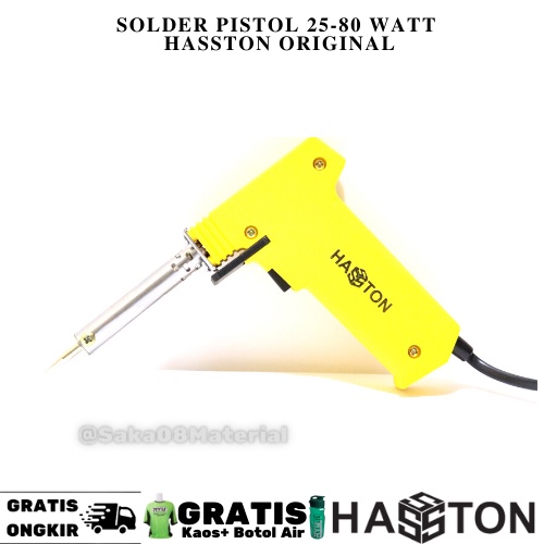 Hasston Solder Iron 25-80 Watt Tipe 3890-005 Orignal Terbaru / Solder Pistol 80 Watt / Solder Listri