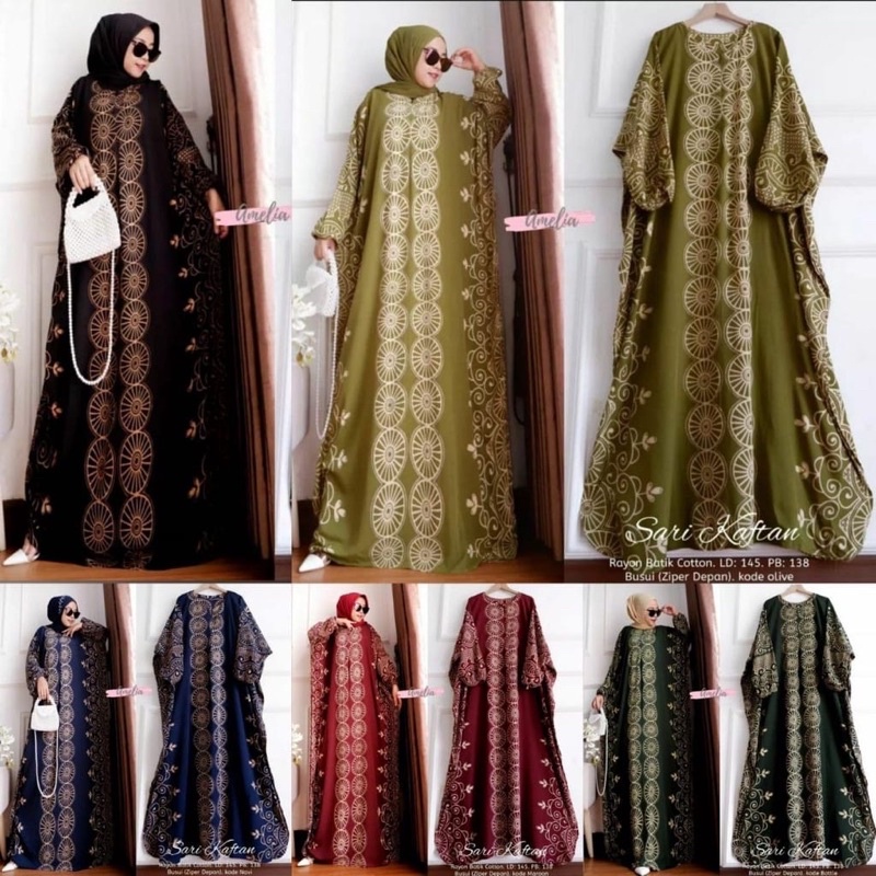 (BISA COD) KAFTAN RAYON JUMBO / GAMIS KAFTAN MADINA/ KAFTAN ARABIA ORIGINAL BY AMELIA BUSUI FRIENDLY