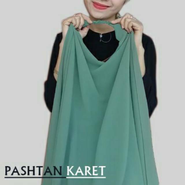 (175x75) Jilbab pashmina karet diamond / pashmina karet tali pashmina instan karet diamond Italiano