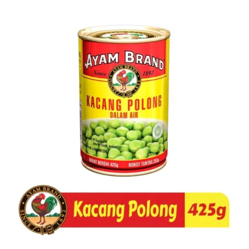 

Ayam Brand - Kacang Kaleng Polong Hijau 425gr