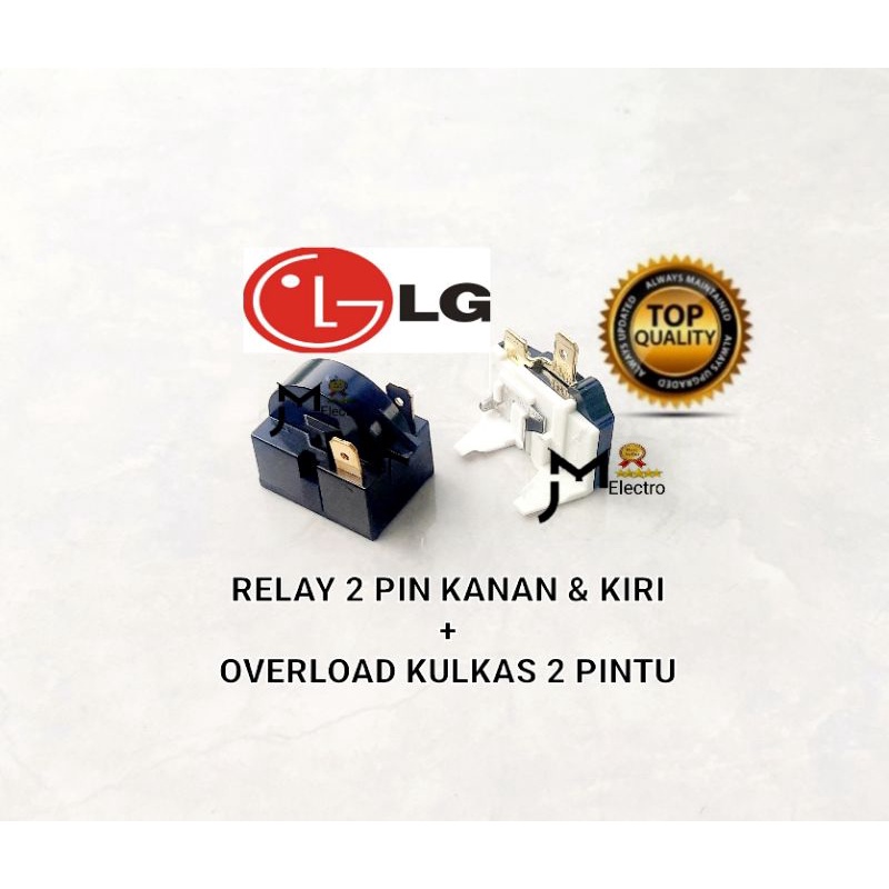 1 Set Relay Overload Kulkas LG 2 Pintu