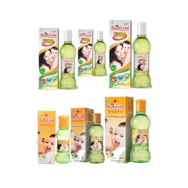 Cap Lang Telon Lang Original Telon Plus 60ml Baby Minyak Telon Anti Gigitan Nyamuk Bayi Banded