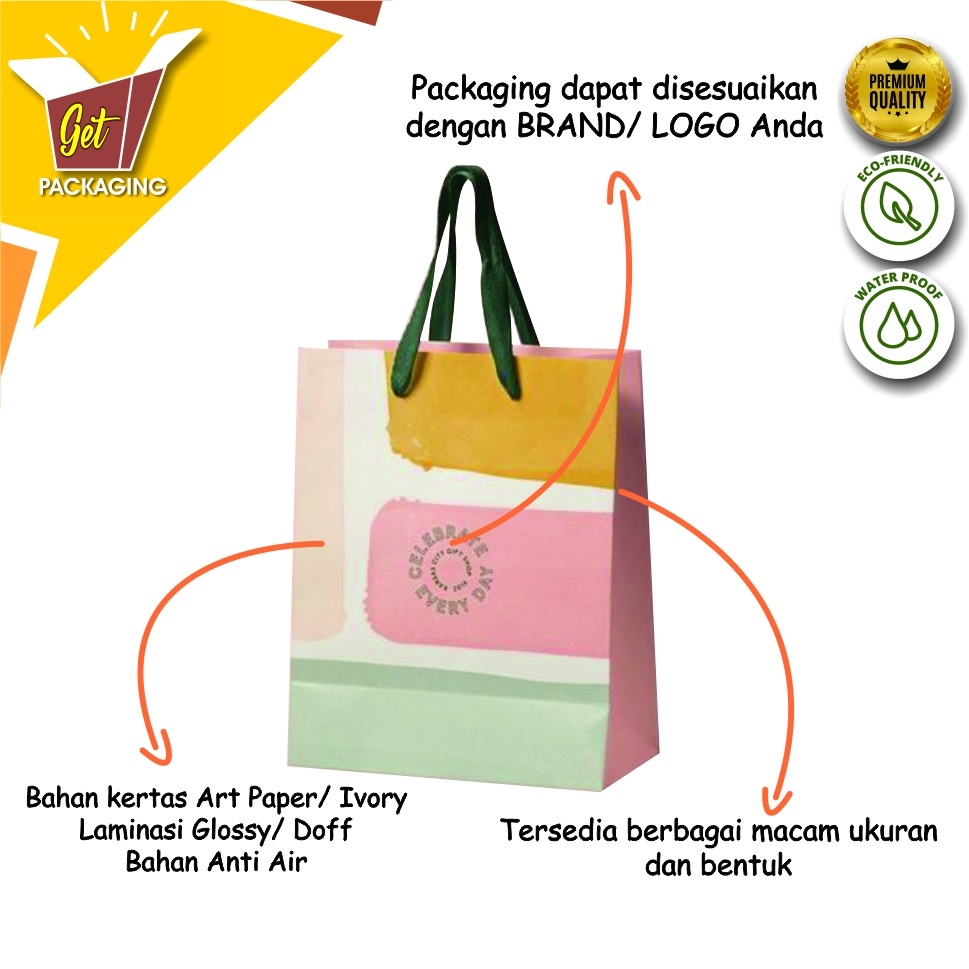 

Paper bag Custom/ Goodie bag Custom Premium