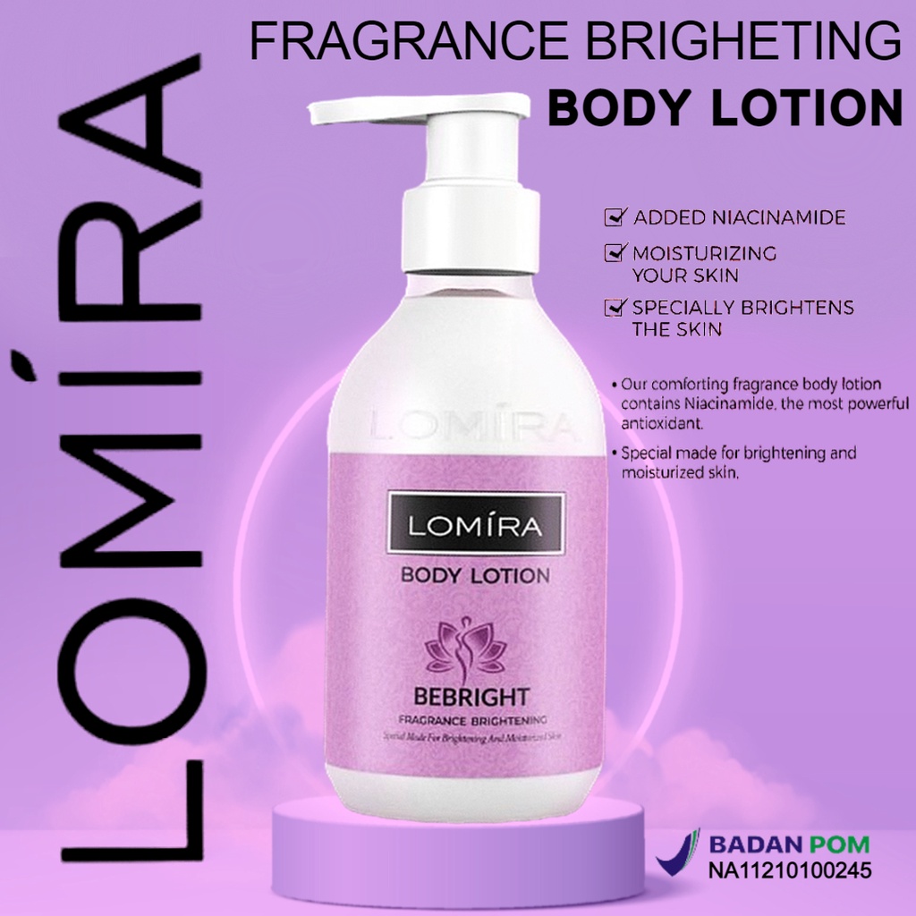 LOMIRA Body Lotion Brightening &amp; Moisturizing BPOM NA11210100245